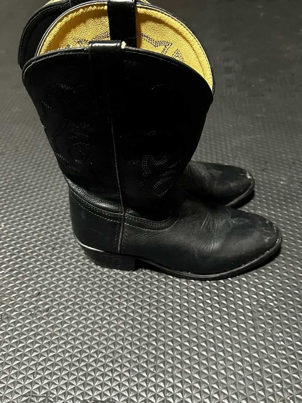 Kids Black Cowboy Boots